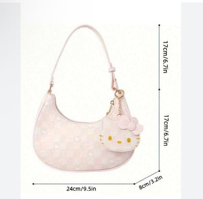 Pink shoulder purse 24cm