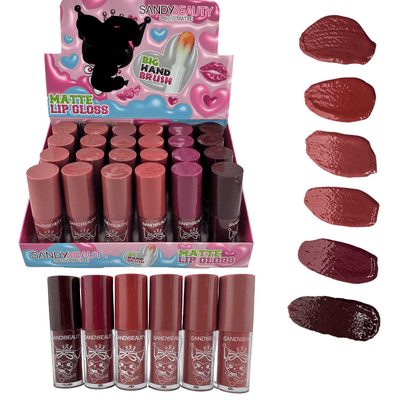Kuku Matte Liquid Lipstick Box of 24 - 6 shades